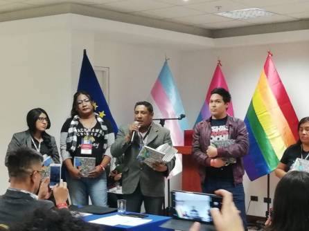 El equipo #IGUAL, presente en el encuentro #AdelanteConLaDiversidadSexual, en Lima - Peru...